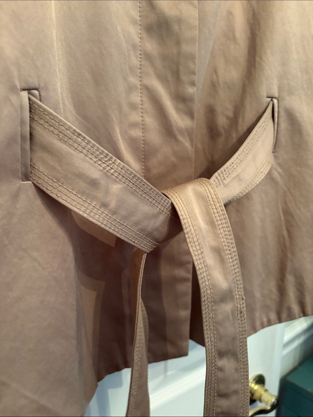 Banana Republic Cape Trench Coat with Belt - Picture 5 of 11